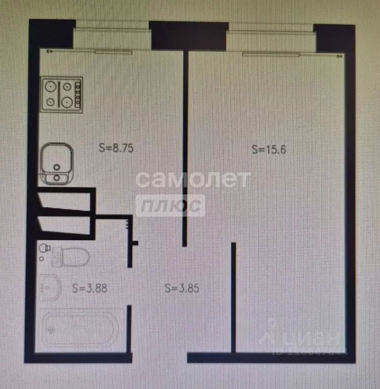 1-к кв. Дагестан, Дербент ул. М. Далгата, 6А (33.3 м) - Фото 2
