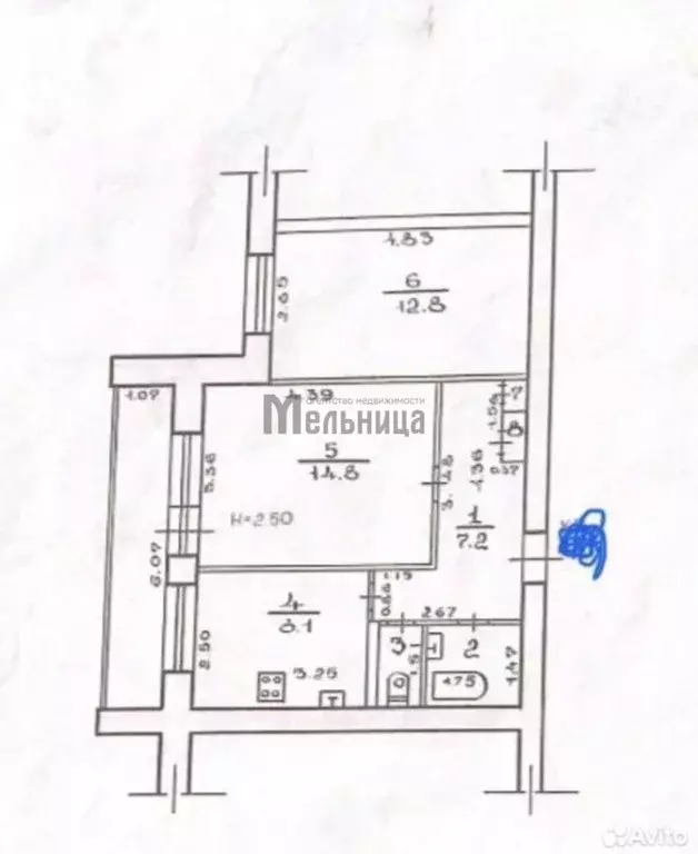 2-к кв. Волгоградская область, Волгоград Бакинская ул., 13 (49.2 м) - Фото 0