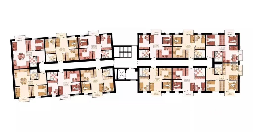 2-к кв. Приморский край, Владивосток Главная ул. (44.4 м) - Фото 2