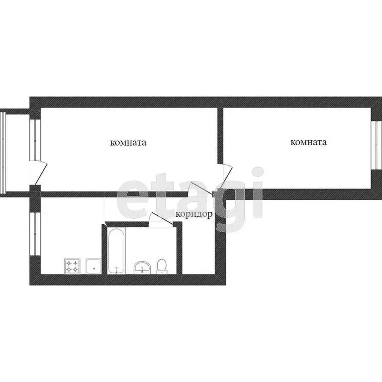 2-комнатная квартира: Кемерово, бульвар Строителей, 27А (43.5 м) - Фото 1