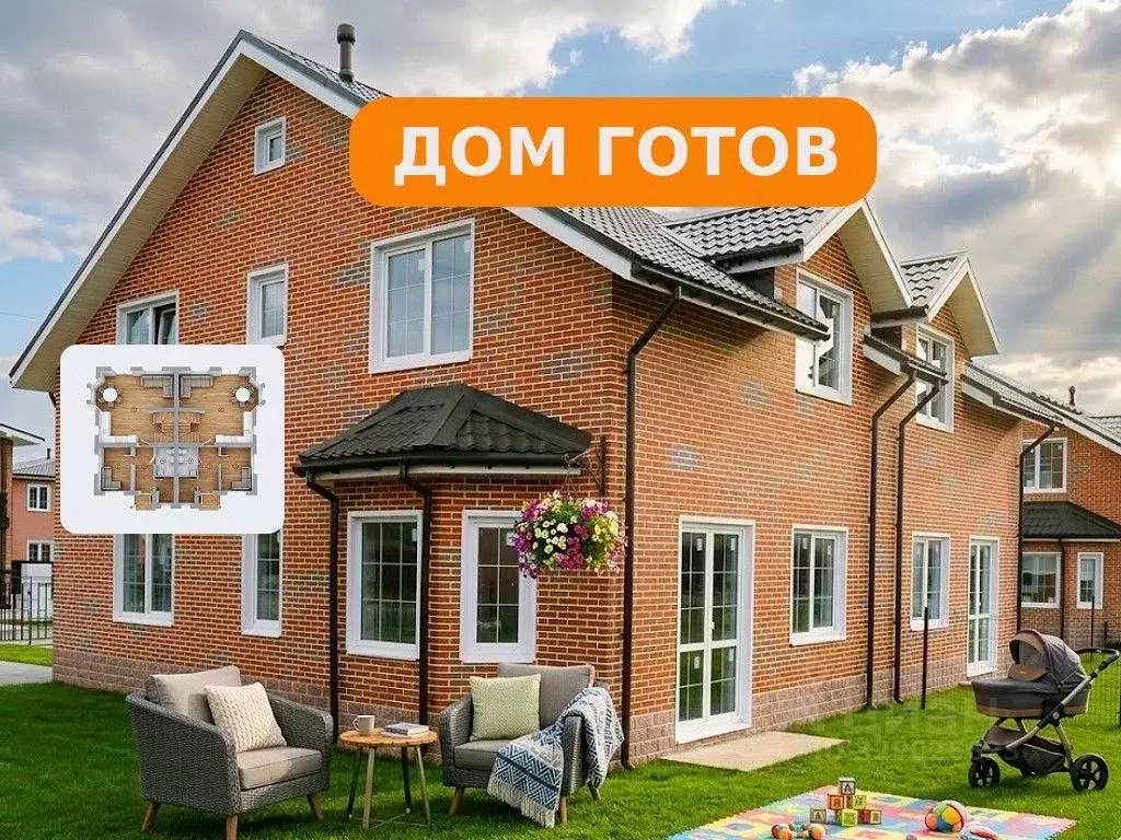 Коттедж в Ленинградская область, Всеволожский район, Агалатовское ... - Фото 1