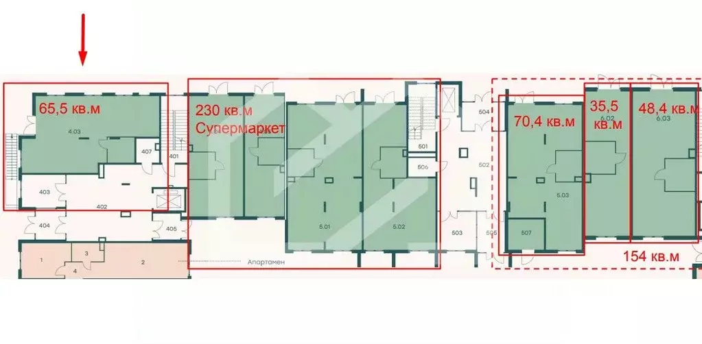 Торговая площадь в Московская область, Одинцовский городской округ, с. ... - Фото 2