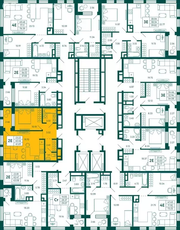 1-комнатная квартира: Уфа, улица Расула Гамзатова (41.69 м) - Фото 1