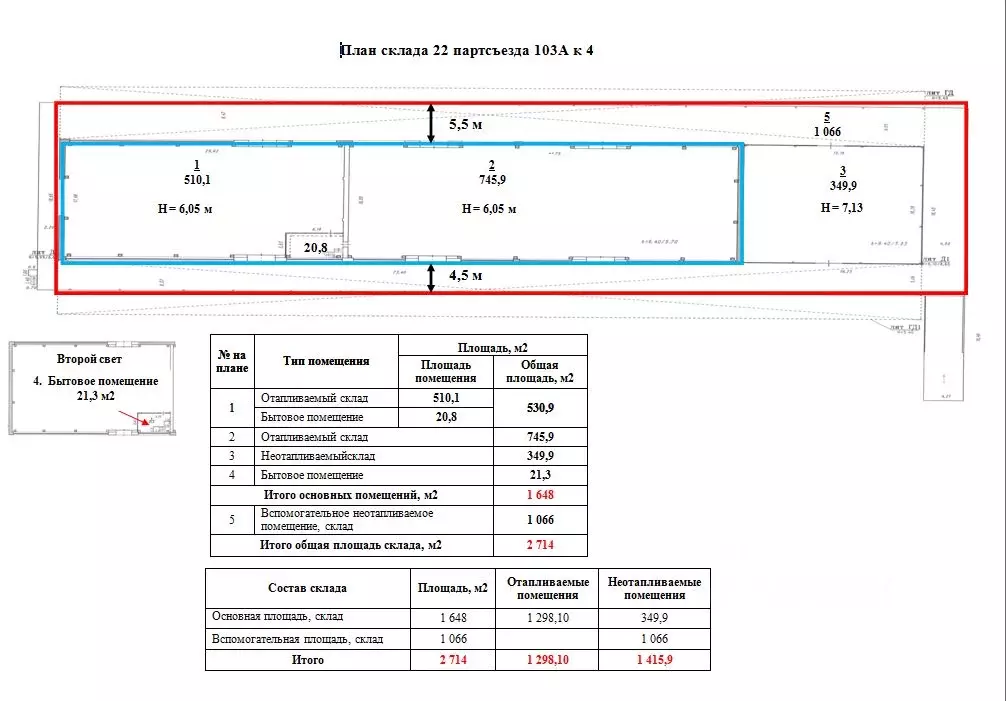 Склад в Омская область, Омск ул. 22-го Партсъезда, 103а (2714 м) - Фото 1