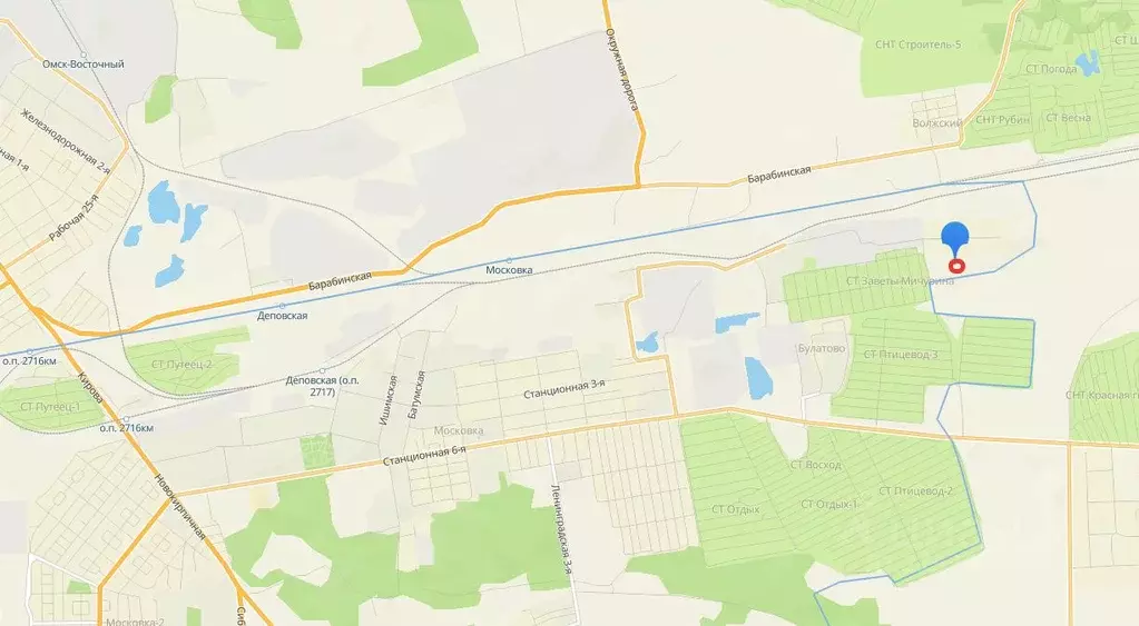 Участок в Омская область, Омск Линейная ул. (8.0 сот.) - Фото 1