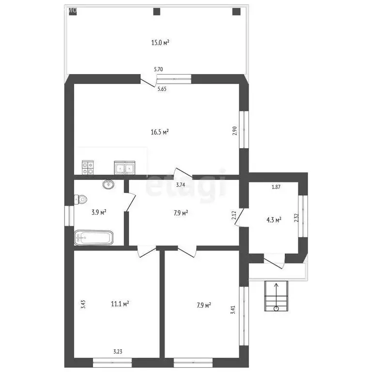 Дом в Ярославский муниципальный округ, ДНП Грибовка, Хвойная улица (67 ... - Фото 1