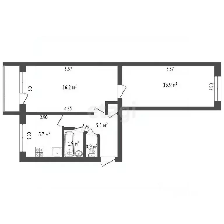 3-к кв. Ростовская область, Батайск ул. Северный Массив, 13 (65.0 м) - Фото 1