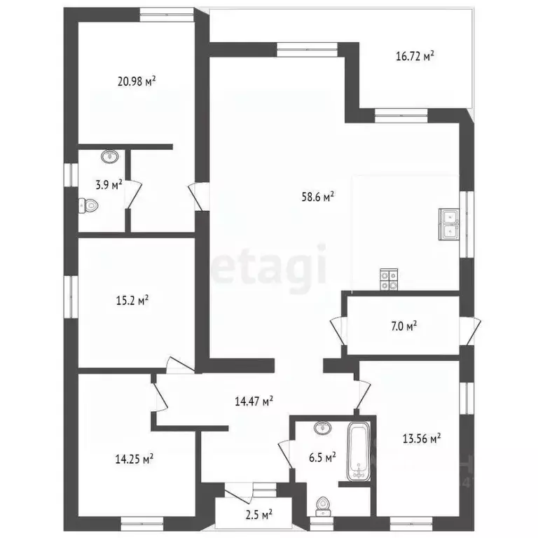 Дом в Крым, Симферополь ул. Кок-Козь, 2Б (174 м) - Фото 1