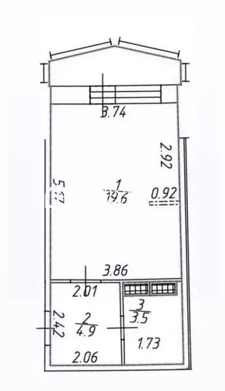 Студия Санкт-Петербург Заневский просп., 42 (28.0 м) - Фото 1