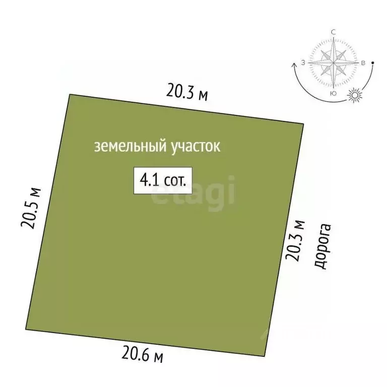 Участок в Ростовская область, Ростов-на-Дону 3-й Каретный пер. (4.12 ... - Фото 2