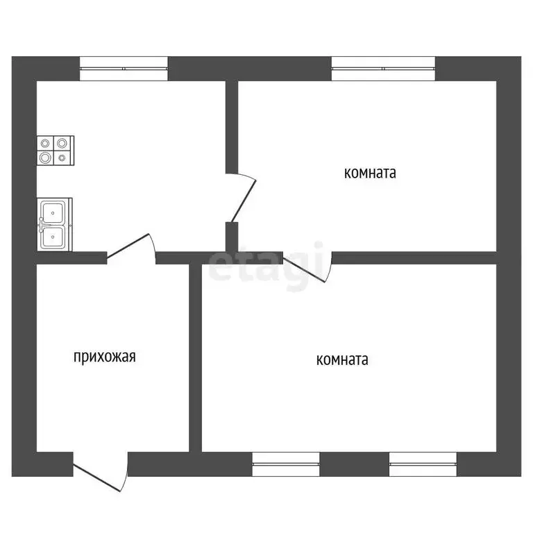 Дом в село Якиманская Слобода, Приокская улица (42 м) - Фото 1