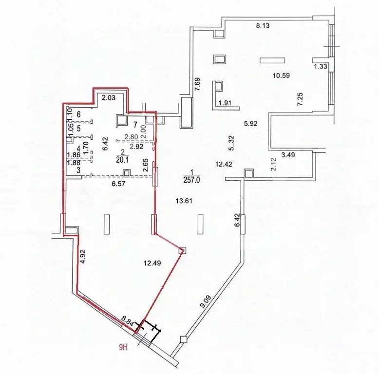 Помещение свободного назначения в Москва Каширский проезд, 25к2 (100 ... - Фото 2