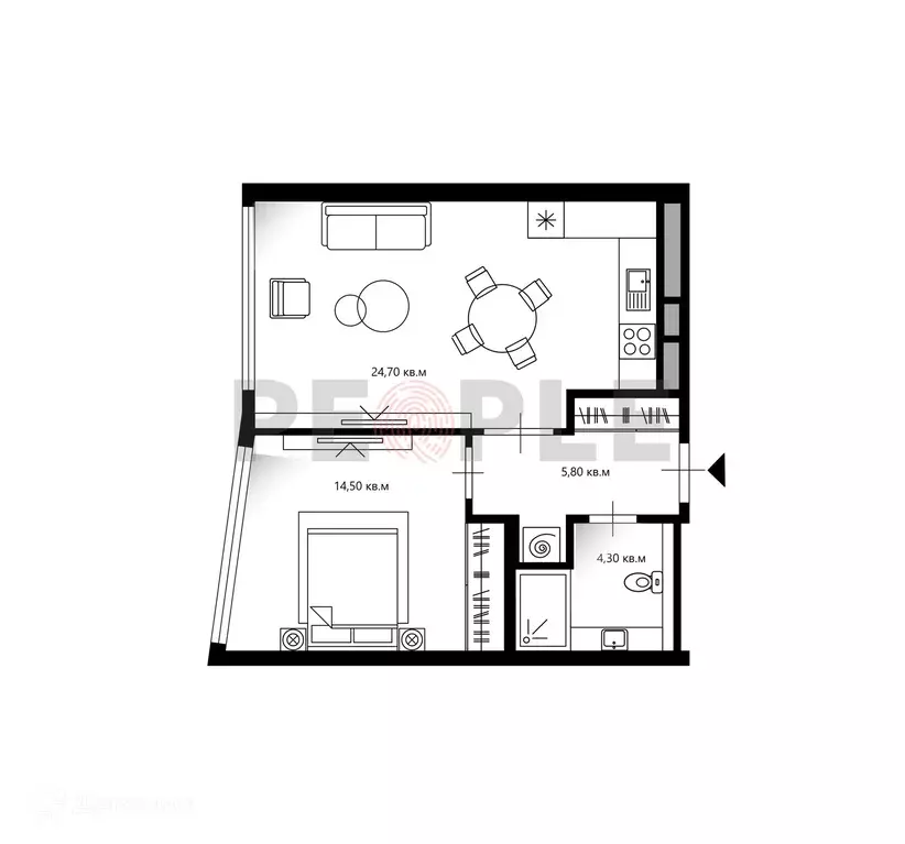 Продаётся 2-к квартира, 49 м - Фото 0