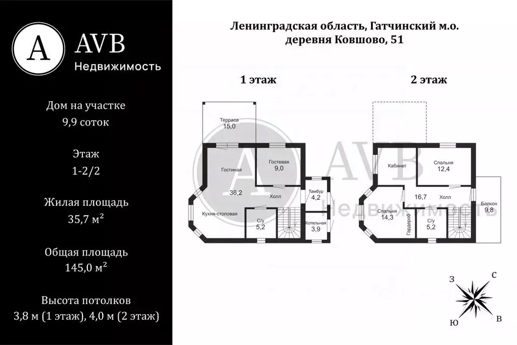 Дом в Ленинградская область, Гатчинский муниципальный округ, д. ... - Фото 2