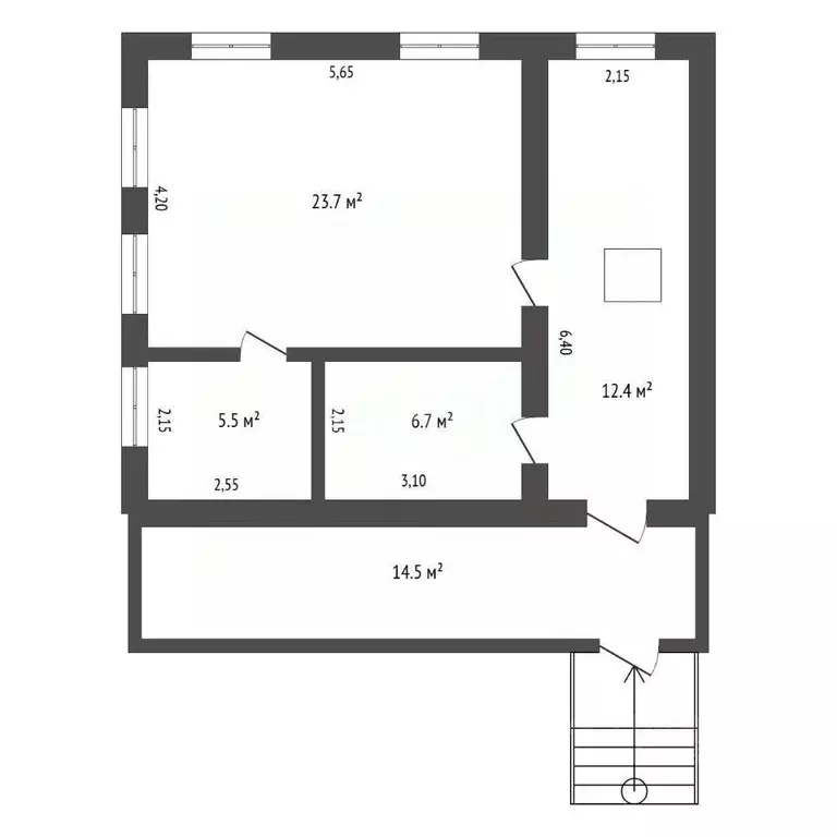 Дом в Амурская область, Благовещенск Батарейная ул., 11 (48 м) - Фото 2