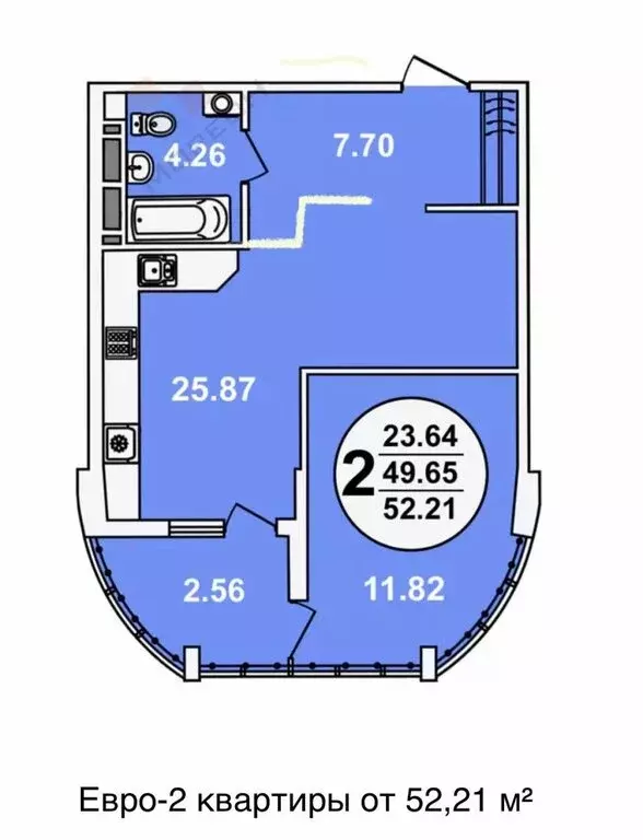 1-комнатная квартира: Краснодар, улица Шоссе Нефтяников, 18к2 (52.6 м) - Фото 0