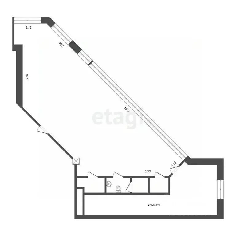 Офис в Тюменская область, Тюмень ул. Герцена, 64 (48 м) - Фото 1
