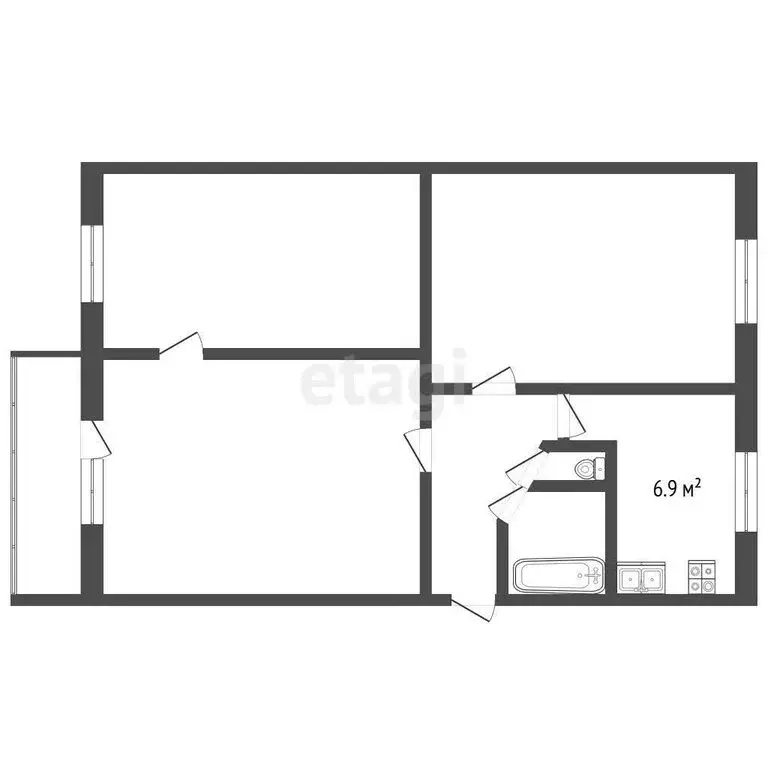 3-комнатная квартира: Вологда, улица Панкратова, 88 (59.9 м) - Фото 1