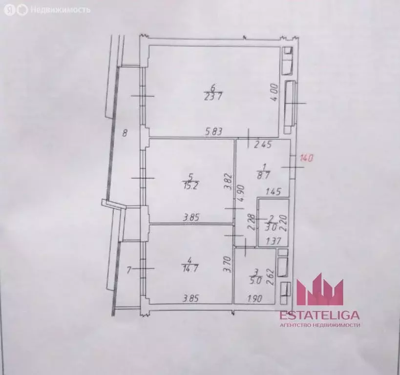 2-комнатная квартира: москва, улица янковского, 1к3 (73.3 м) - Фото 0