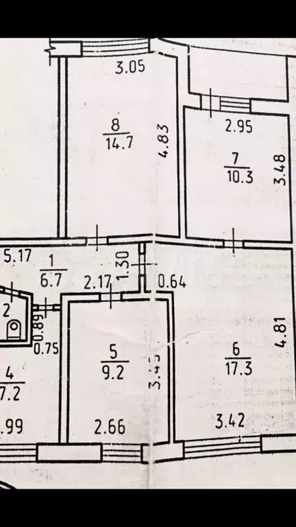 3-к. квартира, 68 м, 7/9 эт. - Фото 0