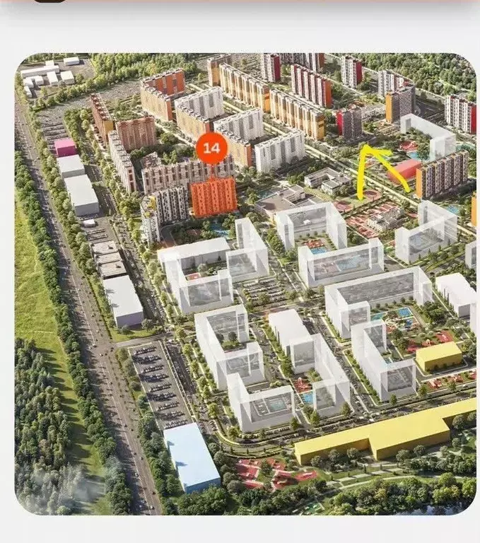 2-к кв. Московская область, Домодедово городской округ, с. Домодедово ... - Фото 2