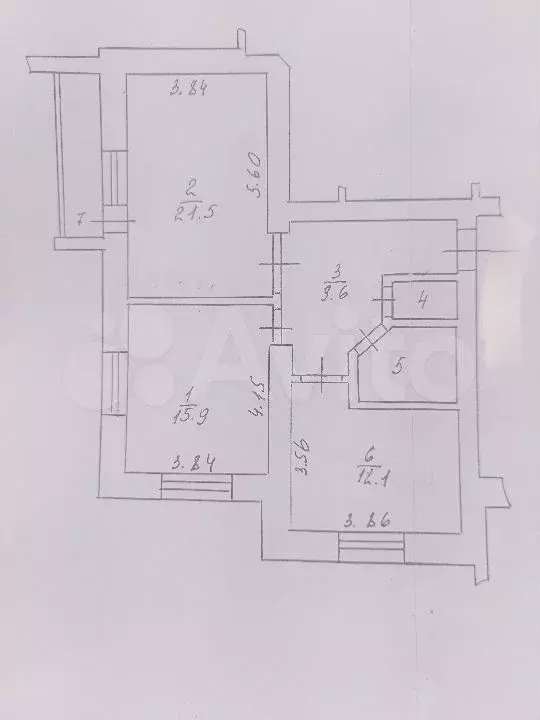 2-к. квартира, 64,4 м, 1/9 эт. - Фото 0