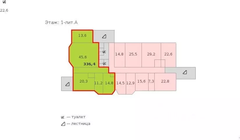 Офис в Санкт-Петербург Взлетная ул., 7К1 (336 м) - Фото 1