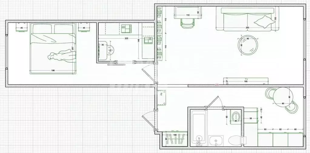 2-к кв. Москва Вильнюсская ул., 4 (47.8 м) - Фото 2