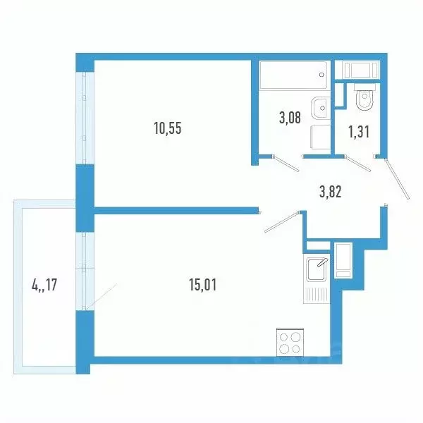 1-к кв. Санкт-Петербург пос. Шушары,  (35.02 м) - Фото 0