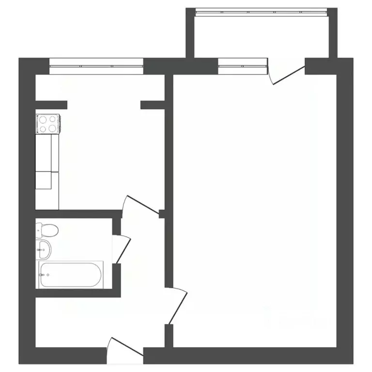 1-к кв. Ставропольский край, Ставрополь ул. Орджоникидзе, 62 (43.2 м) - Фото 1