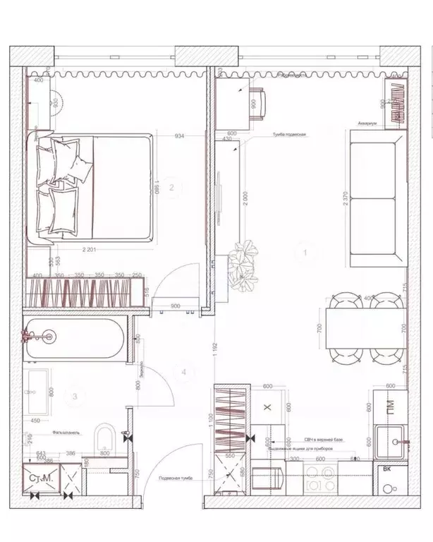 2-к кв. Санкт-Петербург ул. Академика Павлова, 6к6 (55.0 м) - Фото 2