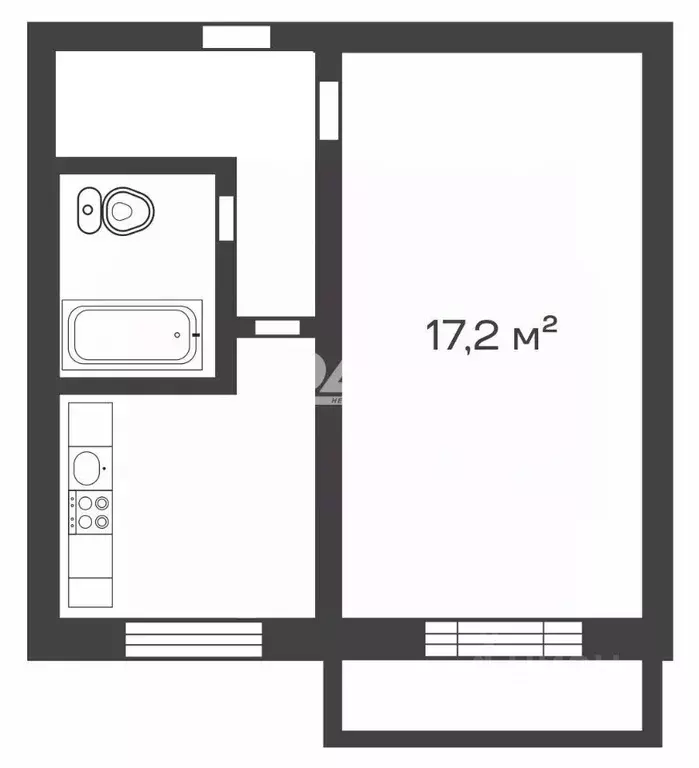 1-к кв. Челябинская область, Челябинск просп. Ленина, 28а (30.1 м) - Фото 2