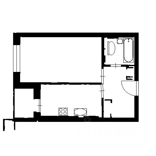 1-к кв. Санкт-Петербург ул. Оптиков, 37 (38.0 м) - Фото 2