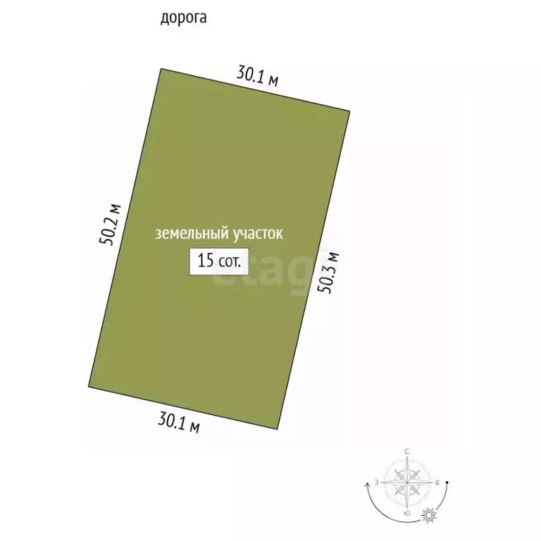 Участок в Мордовия, Кочкуровский район, с. Булгаково ул. Луговая, 74 ... - Фото 2