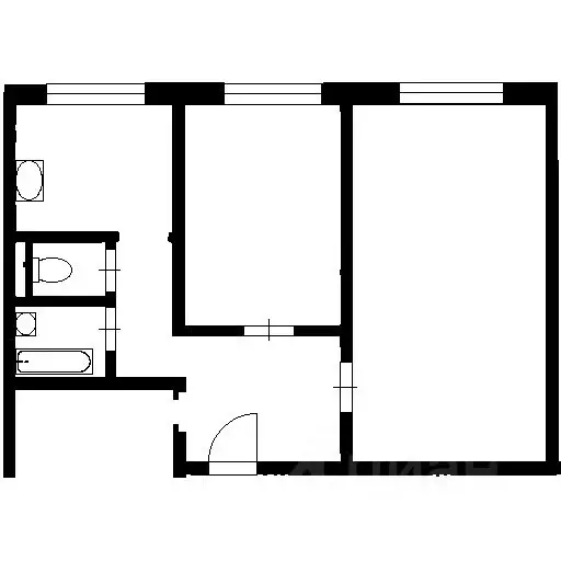 2-к кв. Москва Литовский бул., 46К2 (47.0 м) - Фото 1