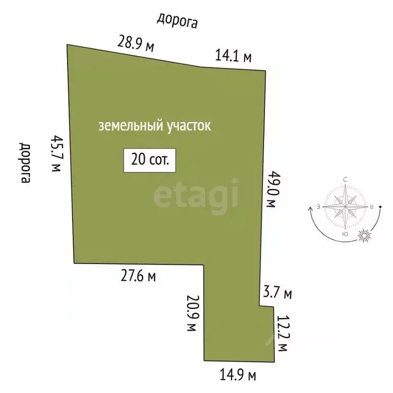 Участок в Тюменская область, Нижнетавдинский муниципальный округ, с. ... - Фото 2