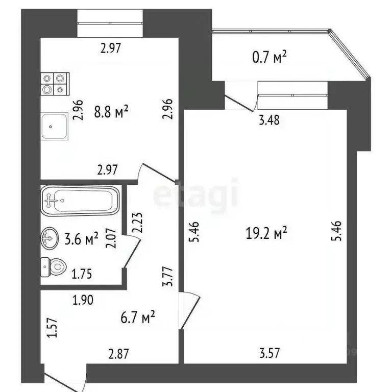 1-к кв. Мордовия, Саранск ул. Павлика Морозова, 7к1 (38.3 м) - Фото 0