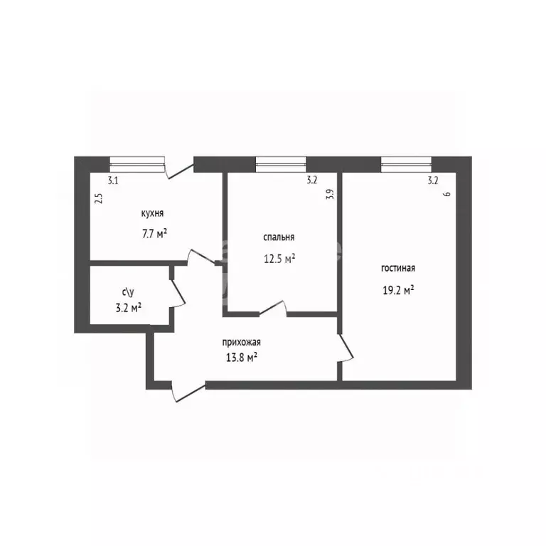 2-к кв. Дагестан, Дербент ул. Сальмана, 85Д (56.0 м) - Фото 2