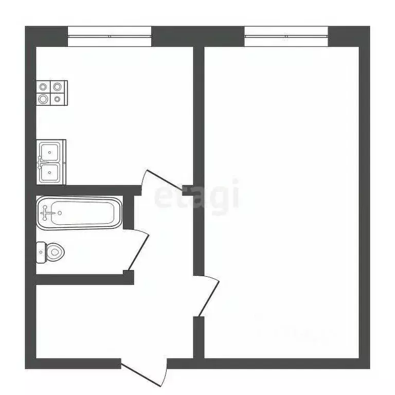 1-к кв. Ставропольский край, Пятигорск Сельская ул. (30.0 м) - Фото 2