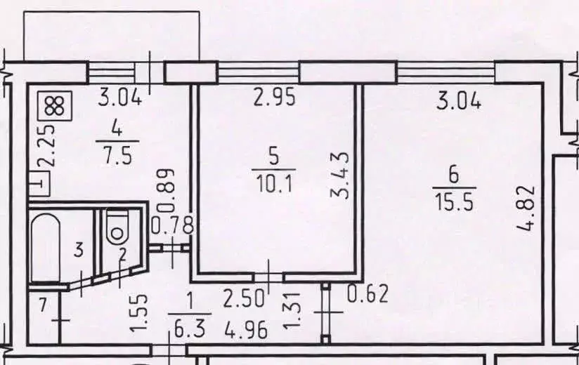 2-к кв. Удмуртия, Ижевск ул. 10 лет Октября, 4 (42.4 м) - Фото 2
