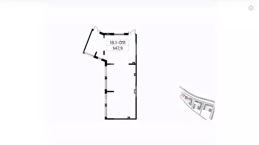 Торговая площадь в Москва Скандинавия жилой комплекс, 18.1.2 (148 м) - Фото 2