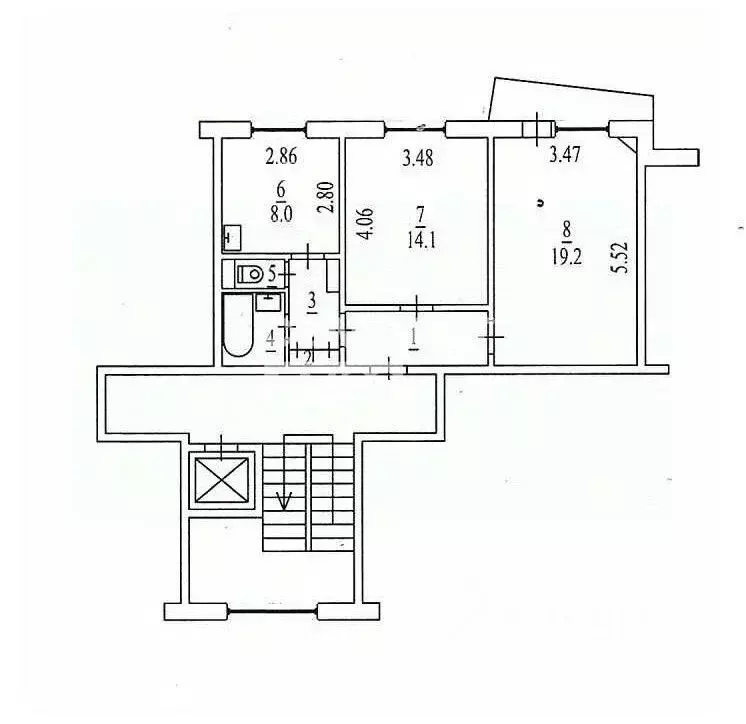 2-к кв. Новосибирская область, Новосибирск Академгородок мкр, ул. ... - Фото 1