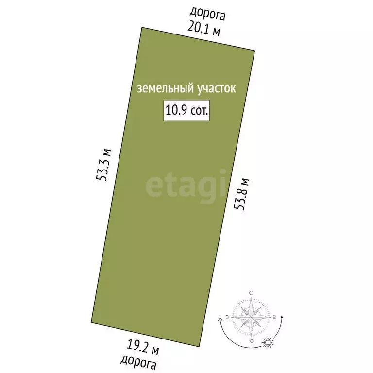 Участок в деревня Жилино, ДНТ Солнышко (10.9 м) - Фото 0