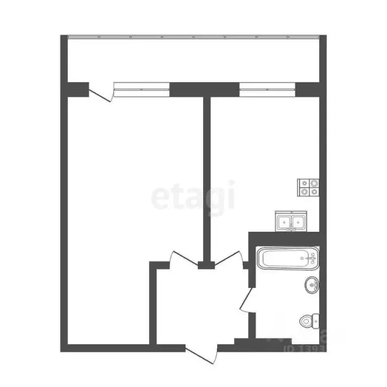 1-к кв. Тюменская область, Тюменский муниципальный округ, д. Патрушева ... - Фото 2