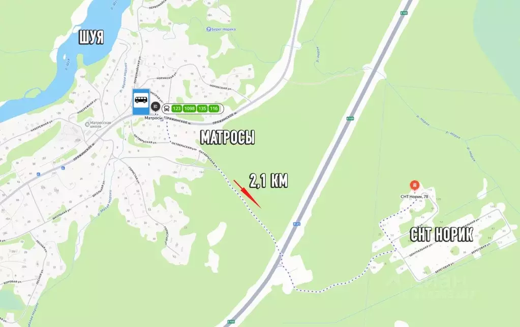 Участок в Карелия, Прионежский район, Нововилговское с/пос, Норик СНТ ... - Фото 2