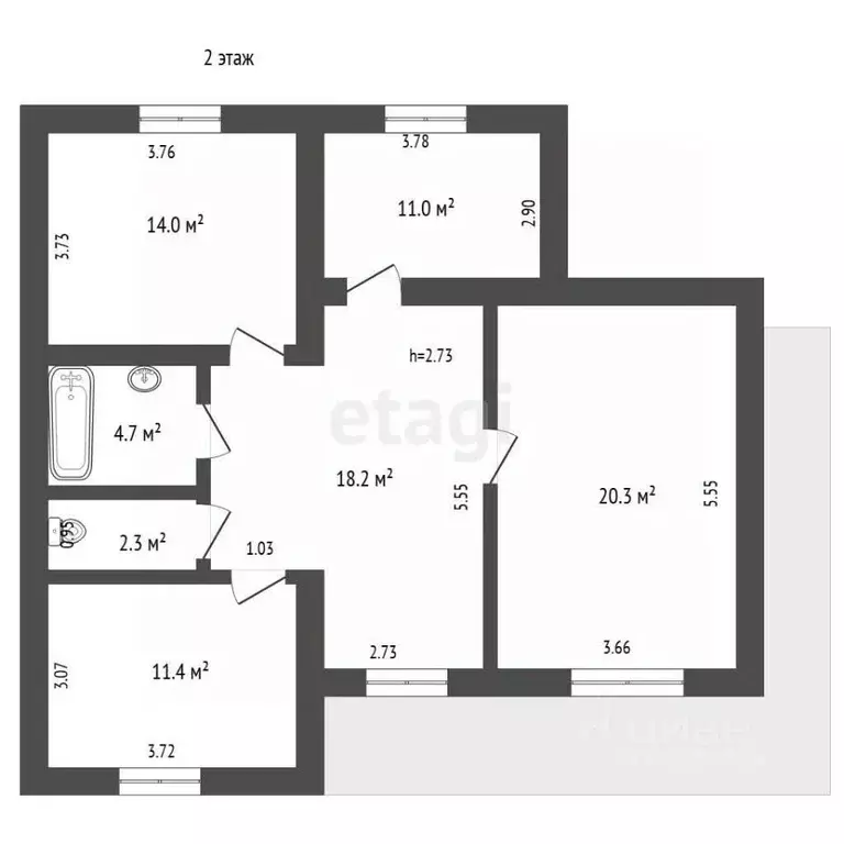 Дом в Мордовия, Саранск ул. Большая Академическая, 35 (238 м) - Фото 2
