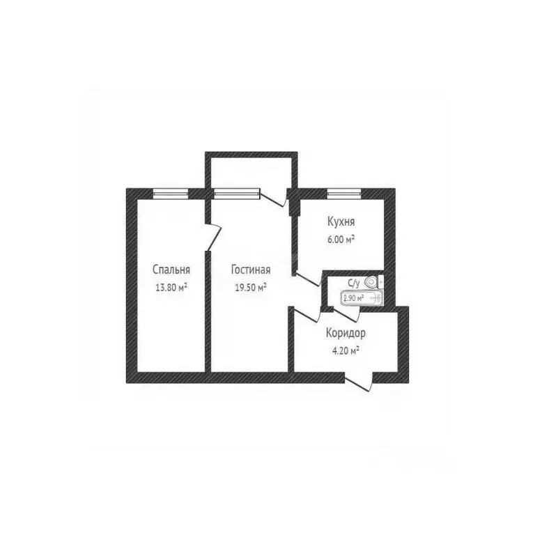 2-к кв. Башкортостан, Салават ул. Калинина, 48 (46.4 м) - Фото 2