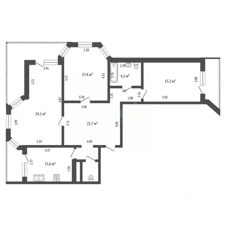 3-к кв. Московская область, Одинцово ул. Говорова, 34 (100.0 м) - Фото 2
