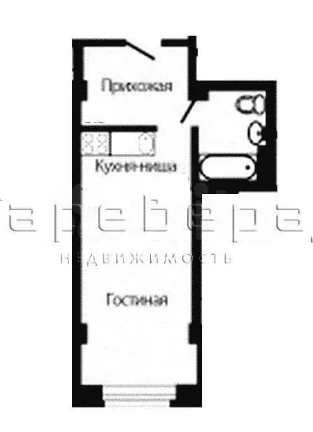 Квартира-студия, 26,6 м, 6/13 эт. - Фото 0