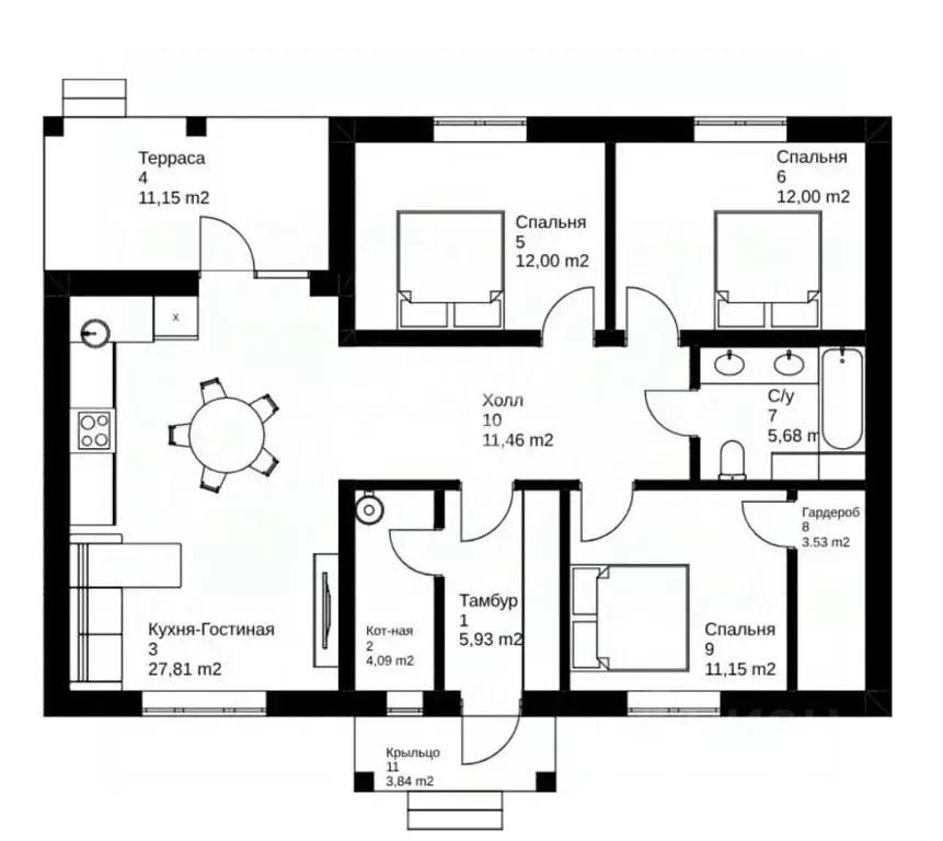 Дом в Липецкая область, Липецк Ленина-Соборная пл. (105 м) - Фото 2